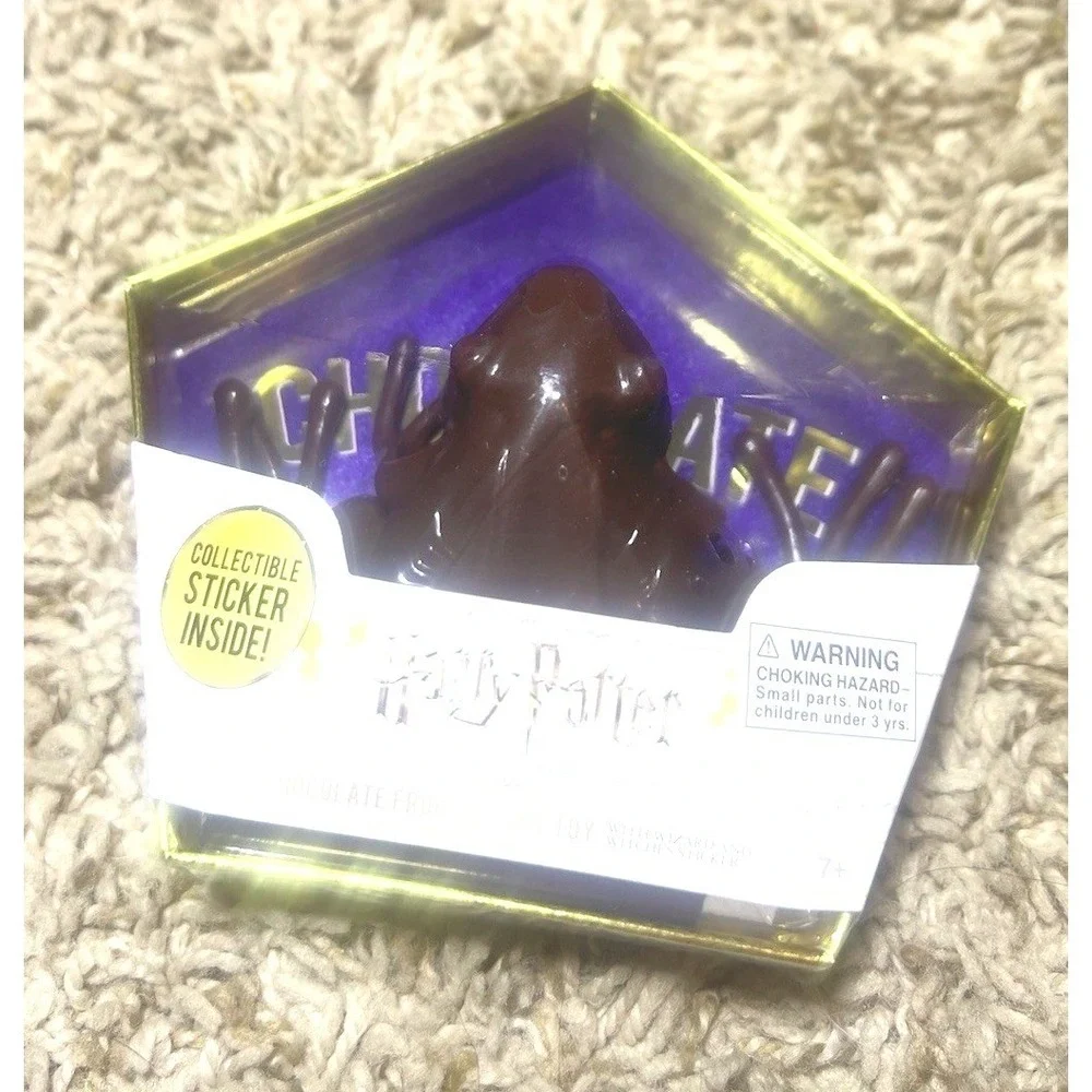 Lot 9  Harry Potter Chocolate Squishy Frog Toy Brown Noble Collection W/ Sticker
